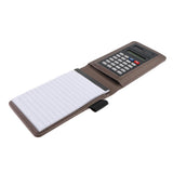 Max Faux Leather Waterproof Top Hardcover Notes Book with Calculator Champagne