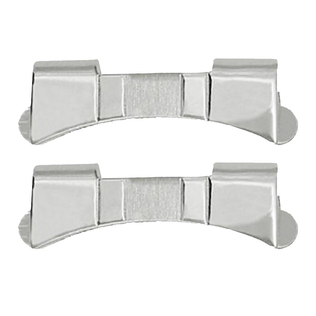 Maxbell 2 Piece Premium Stainless Steel Watch Strap Link Curved End Repair Part 21mm