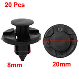 Maxbell 20pcs 8mm Hole Rivet Fastener Mud Flaps Bumper Fender Clips for Nissan