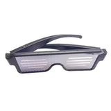 Maxbell USB Led Party Luminous DJ Electric Syllables Party Eye Glasses Blue Light