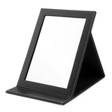 Max PU Leather Makeup Mirror Folding Portable Foldable Cosmetic Mirror Travel Black