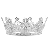 Max Women Girls Rhinestone Crystal Tiara Crown Wedding Hairband Accessory Silver