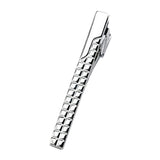 Maxbell Silver Brushed Tie Bar Formal Mens Necktie Clip Clasp Party Jewelry Silver 1