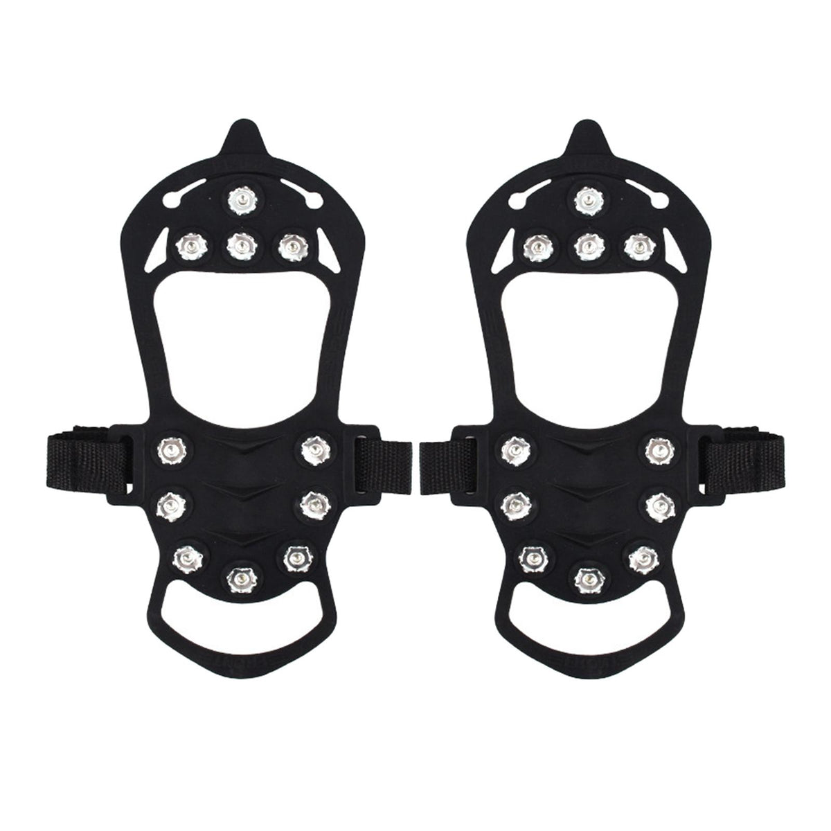 Maxbell 11 Studs Traction Cleats Footwear Crampons Spikes Grips for Winter Jogging XL