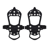 Maxbell 11 Studs Traction Cleats Footwear Crampons Spikes Grips for Winter Jogging XL