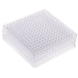 Max 6Pcs Clear Perler Beads Pegboard fits 5mm Bead for DIY Children Craft Square