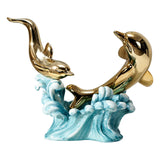 Maxbell Creative Creative Dolphin Rack Animal Sculpture Crafts for gifts style B