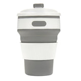 Maxbell Coffee/Tea/Water Mug Collapsible & Foldable Cup School Travel Use Gray