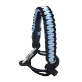 Maxbell Wide Mouth Bottle Paracord Handle Cord Braided Rope 12/18/21/24/32/40/64oz Black Light Blue