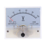 Max 85C1 DC Rectangle Ammeter Amp Current Tester Analog Panel Voltmeter 0-100 V
