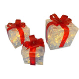 Maxbell Lighted Gift Boxes Christmas Bow for Birthday Anniversaries Thanksgiving set 1