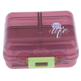 Max Maxb Portable 7 Day Pill Organizer Storage Box Medicine Container Case  Wine Red