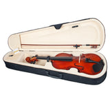 Max Maxb 3/4 Scale Soild Wood Basswood Violin Fiddle with Storage Case for Beignners