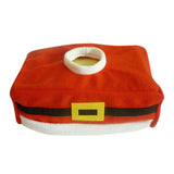 Maxbell Red Flannelette Christmas Rectangle Tissue Holder Home Hotel Office Decor