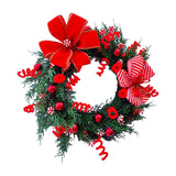 Maxbell Christmas Door Wreath Wall Hanging Seasonal Garland for Festival Xmas Decor