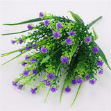 Maxbell Artificial Plastic Simulation Gypsophila Flower Home Wedding Decor Purple