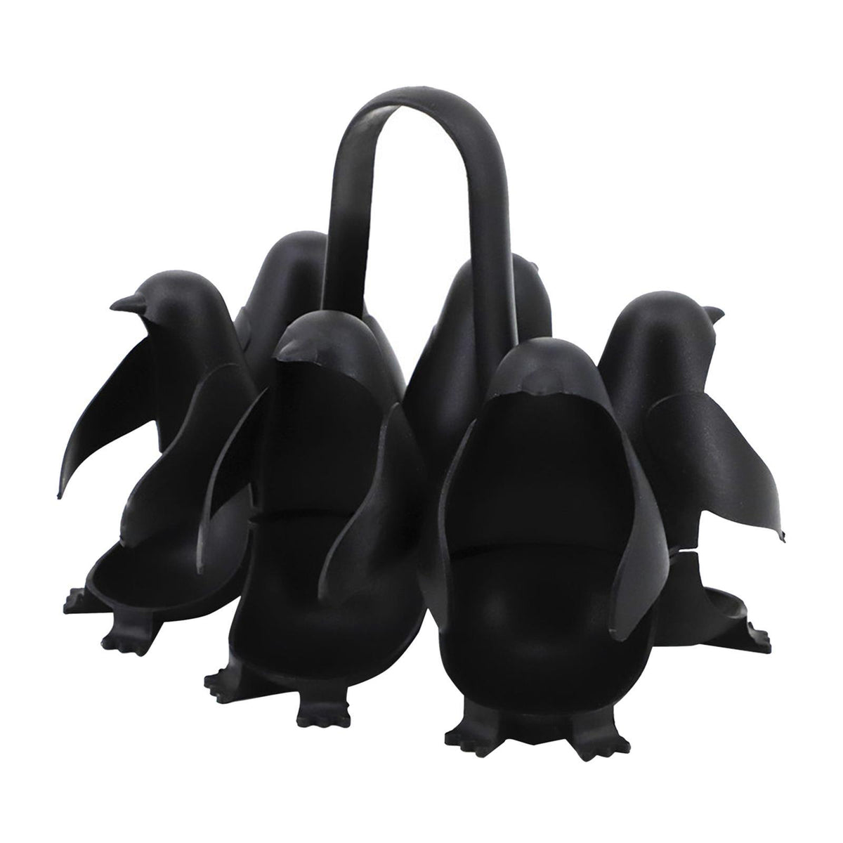 Maxbell Penguin Shaped Boiled Egg Cooker Holds 6 Eggs Storage Tray Kitchen Tool
