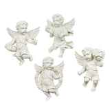 Maxbell 4Pcs European Style Cherub Wall Sculpture Ornament Angel Statue for Entrance