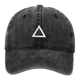 Maxbell Squid Game Peripheral Washed Baseball Hat Denim Vintage Neutral Baseball Cap black triangle