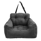 Maxbell Dog Car Seat Kennel Protector Lightweight Outdoor Dog Booster Seat for Kitty Dark Gray