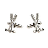 Maxbell 3D Golf Club shape Cufflinks Stylish Formal for Business Party Tuxedo