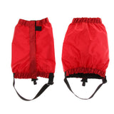 Maxbell Outdoor Waterproof Ankle Walking Gaiters Boots Snow Leg Guard Red