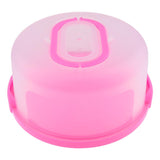 Maxbell Portable Cake Carrier Plastic Cupcake Container Muffin Packing Box Pink