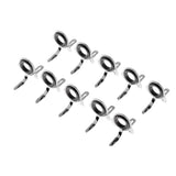 Maxbell 10pcs Fishing Rod Guide Eyes Ceramic Ring DIY Rod Building Component Size 8