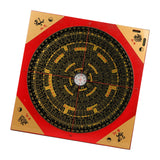 Maxbell Feng Shui Compass Luo Pan Bagua Square Luopan for Hiking Camping Backpacking 25cm