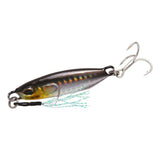 Max Metal Hard Jigging Lead Fish Swimbait Artificial Fishing Lures & Hook Brown