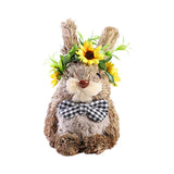 Maxbell Easter Rabbit Statue Decorative Art Crafts Ornament for Cafe Festivals Desk