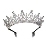 Maxbell Crown Hair Accessories Princess Tiara Wedding Tiara for Prom Christmas Style A