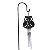 Max Metal Bell Tube Wind Chimes Stake Garden Flowerpot Bonsai Decor Owl