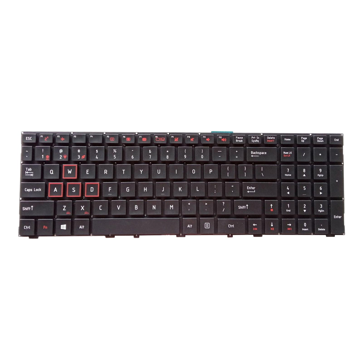 Maxbell Notebook Keypad US Layout Durable Backlight for S11 SI3 S6CP for T6C 911 x6 orange