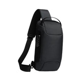 Maxbell Sling Bag for Men with Lock Backpack Handbag for Cycling Camping Travelling Black