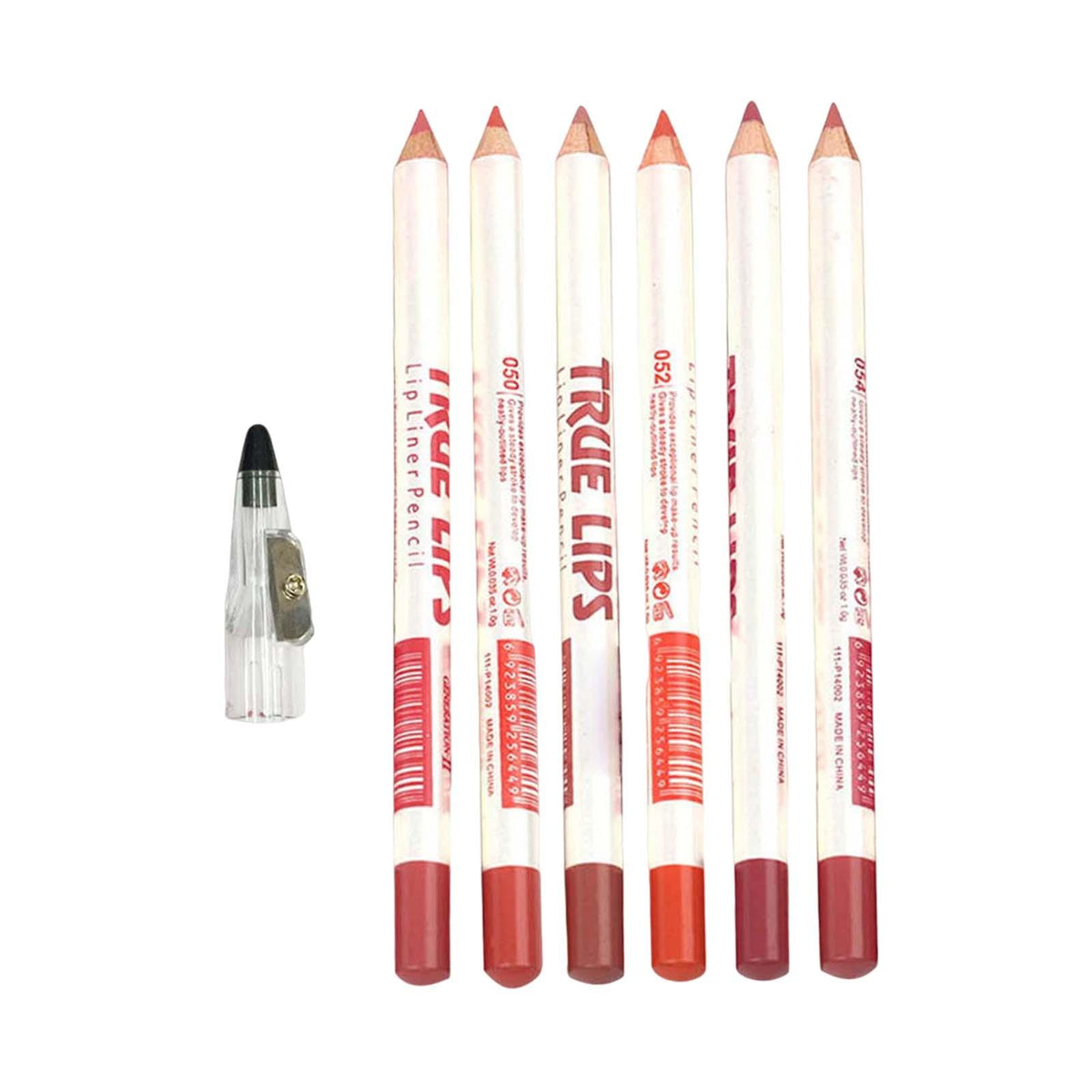 Maxbell 6 Pieces Lip Liner Pencil Smooth Application Water Resistant for Girls Style A
