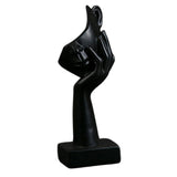 Maxbell Nordic Thinker Statue Half Face Sculpture Abstract Art Figurine for Black