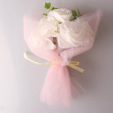 Max 10 Pieces Gauze Flower Wrapping Paper Bouquet Packing Decor Sweet Pink