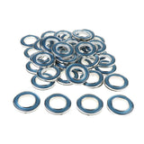 Max 40Pcs Curtain Rings Sewing Curtains Drapery Blinds Decoration Blue