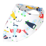 Maxbell Baby Bibs Saliva Towel Toddler Bandana Triangle Head Scarf Cartoon Airplane