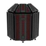 Maxbell Studio Microphone Isolation Shield Portable 3 Panels for Recording Podcasts