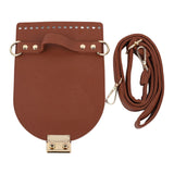 Maxbell DIY PU Bag Knitting Shoulder Strap Shoulder Bag Cover for Backpack Women Red