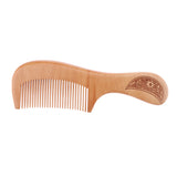 Maxbell Wood Fine Tooth Anti-static Mahogany Comb Scalp Massage Wooden Combs E