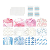 Maxbell 12 Pieces Cash Envelopes for Budgeting Accounting Organizer Binder Envelopes Style B