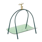 Maxbell Household Dessert Cake Stand Storage Rack for Brithday Wedding Desktop Green
