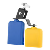 Maxbell Double Mounted Bell Set Noisemaker Percussion Instrument Accessory Style F