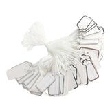 Maxbell Jewellery Ring Labels Price Tags Tie On White Strung Price Tags Silver