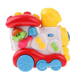 Max Kids Cartoon Train Model with Light Sound Happy Toy for Child Birthday Gift