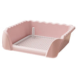 Maxbell Dog Toilet Portable Dog Training Potty Tray for Small Animals Indoor Outdoor Pink