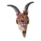Maxbell 3D Longhorn Sheep Head Skull Sculpture Decor Ornament Animal Wall Hanging